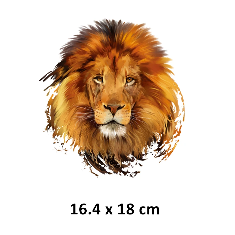 Нашивки Тигр с приклеиванием утюгом лев леопард волк тепловые термонаклейки для