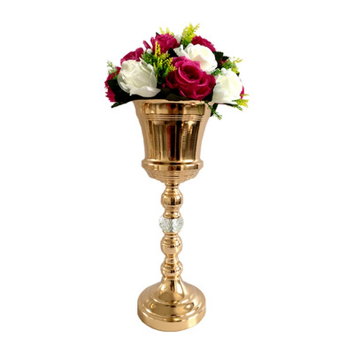 

16pcs)Factory whole sell European Gold Metal Table centerpieces for wedding table flower stand AB1205