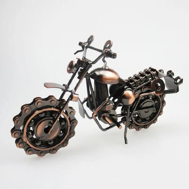 

2022 Best-selling Iron Ornaments Metal Crafts Antique Home Decoration Motorcycle Model Creative Gifts