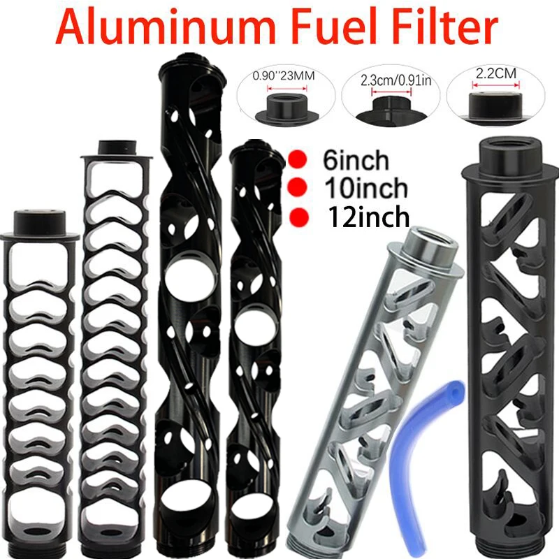 

Aluminum 12" 10" 6" Extension Spiral 1/2-20 1/2-28 5/8-24 M14*1 M14*1L Car Fuel Filter Car Solvent Trap for NAPA 4003 WIX 24003