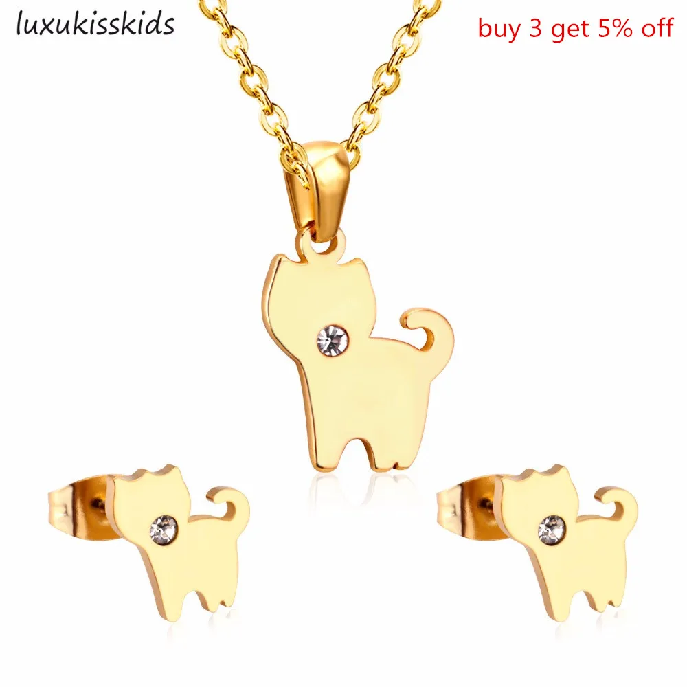 Комплект из колье и серёг нержавеющей стали|Ювелирные наборы| |