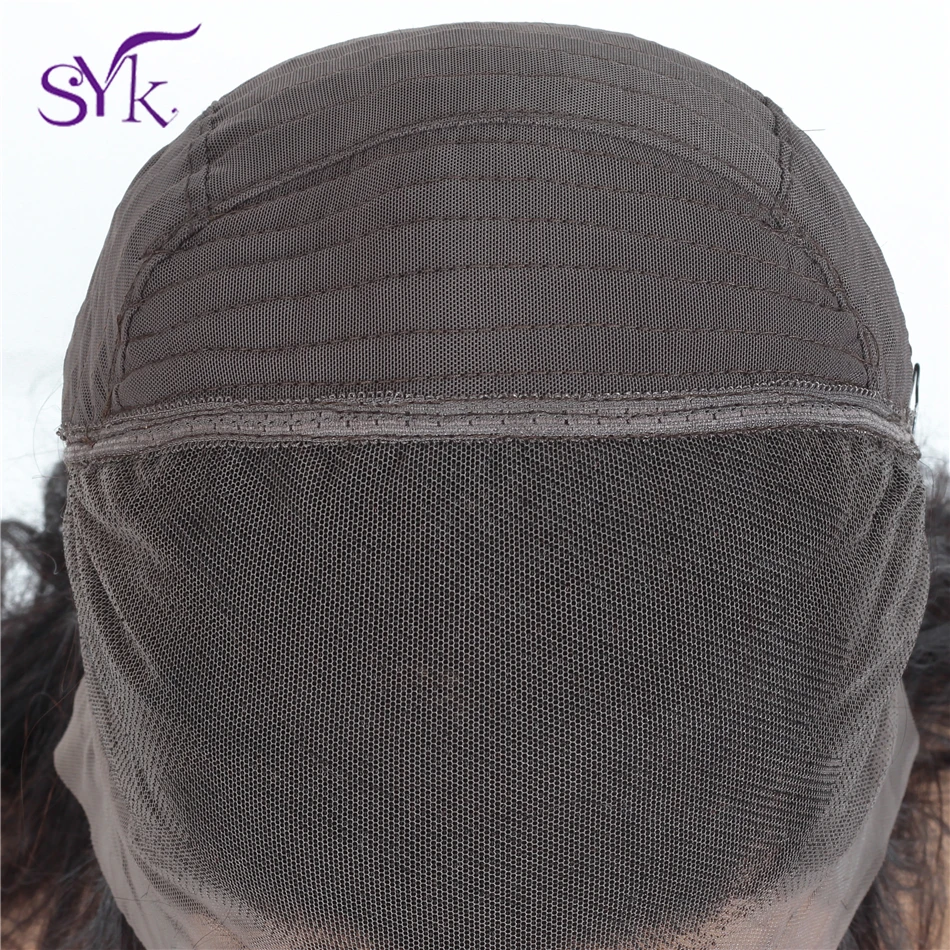 SYK волосы объемные волнистые кружевные передние человеческие парики 13 × 4 150%