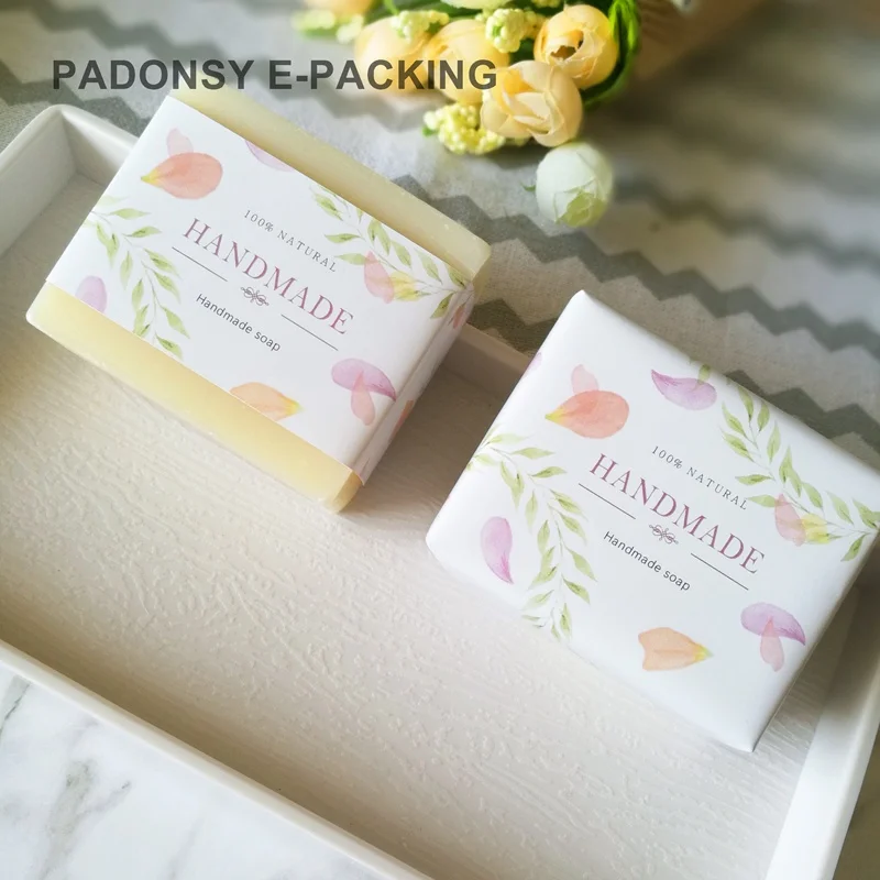 Винтажная Цветочная натуральная зернистая Коробка для мыла упаковка талии