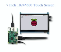 7 inch touch screen monitor panel hdmi raspberry display lcd diy capacitive touch hdmi display 1024x600 portable hd display