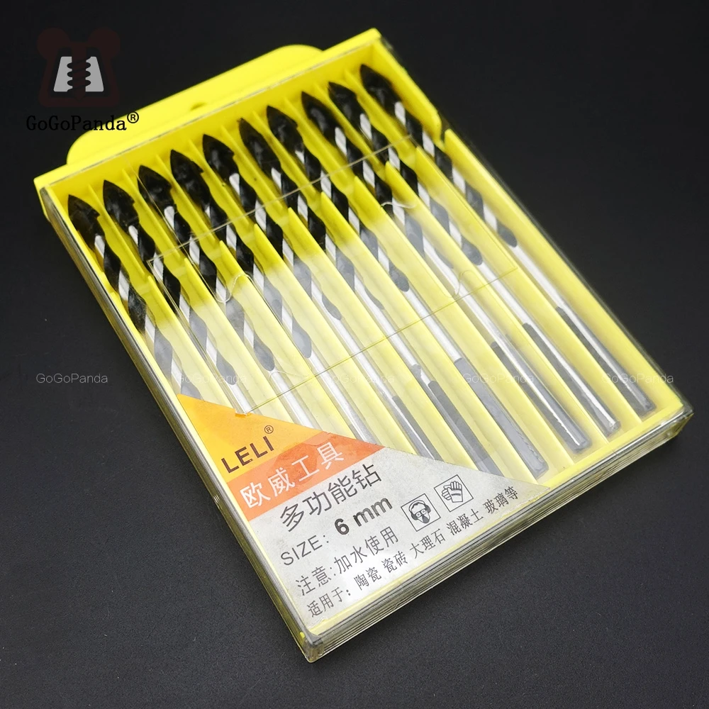 6 мм спиральная лопатка треугольный шестигранный хвостовик сверла для