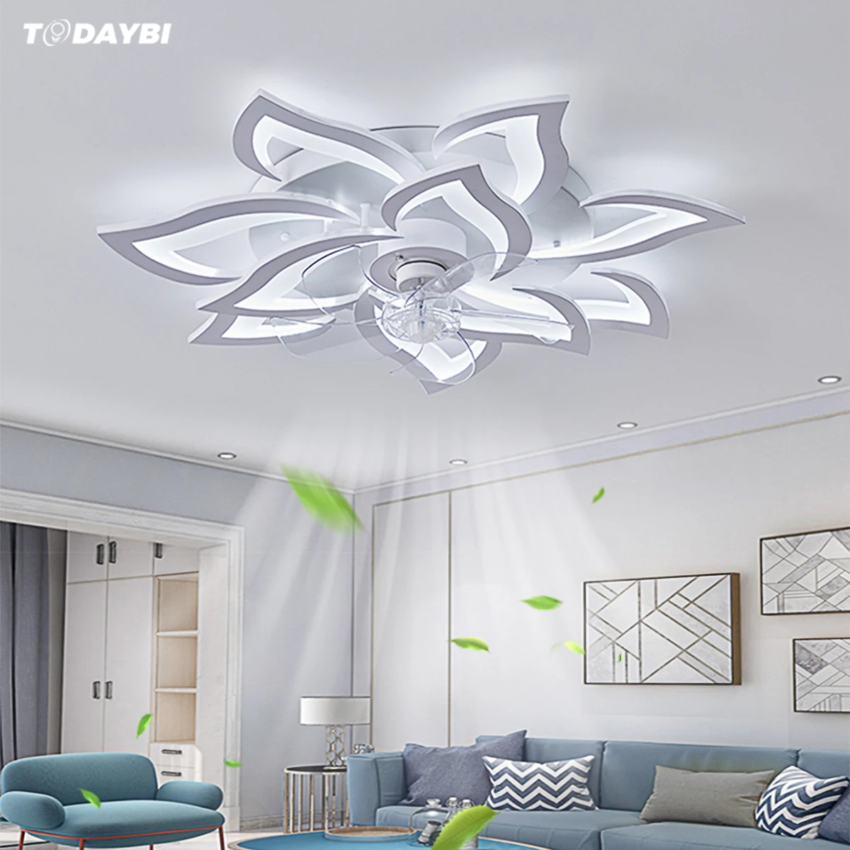 Modern Ceiling Fan Chandeliers Remote Control for Living Room Bedroom Dining Light Ventilador DeTecho Fans Fixture | Освещение