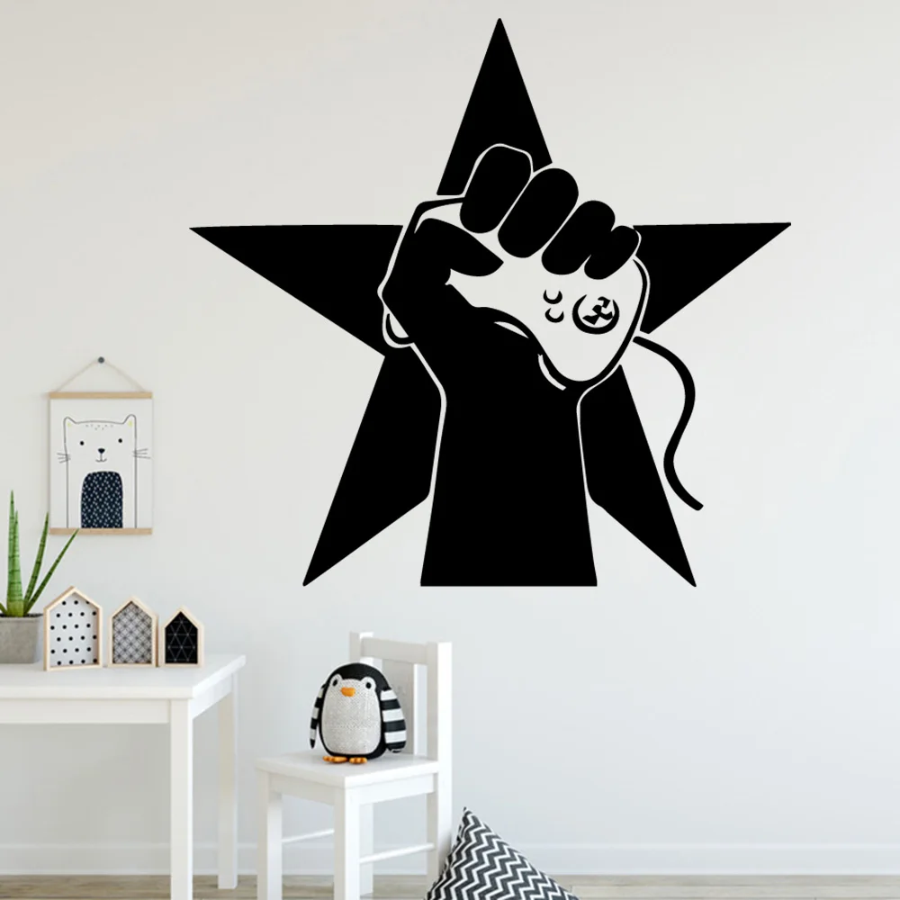 Европейский стиль геймер Настенные Декоративные наклейки для дома ПВХ наклейка