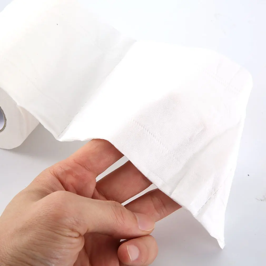 

4 Rolls Natural Paper Towels Portable High Quality Toilet Paper for Office for Family Restaurant Paper Towel