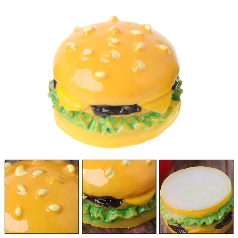 

1:12 Hamburger DIY Craft Miniature Food Dollhouse Accessory Decoration