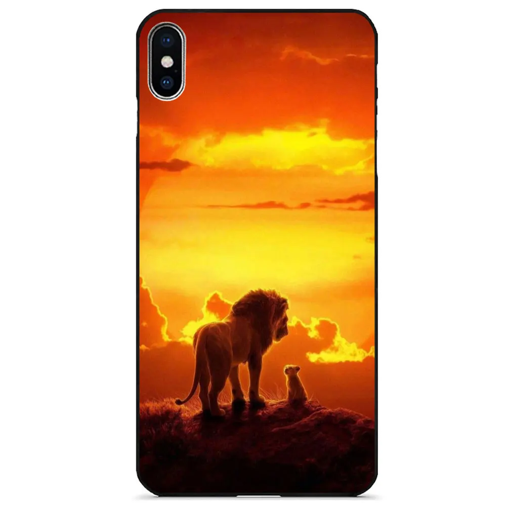 P0223C Милый мультяшный силиконовый чехол для iphone xr x xs max 8 plus 7 7plus 6 6s 11 pro max THE LI0N KING анти-осень мягкий чехол на заднюю панель телефона - Цвет: P0223C
