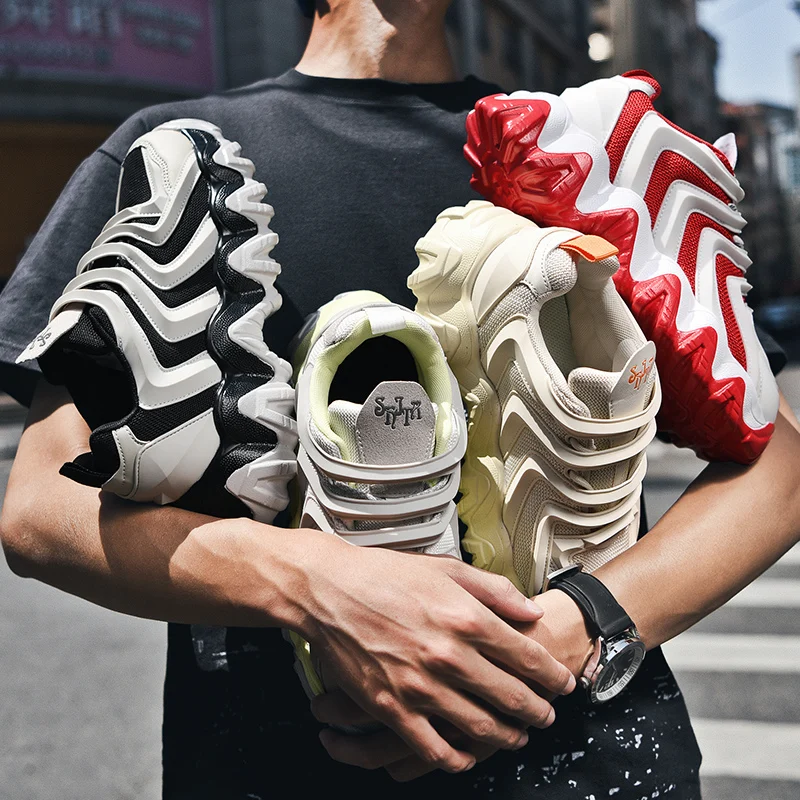 

New Chunky Men's Sneakers Breathable Casual Shoes High Quality Tenis Shoes Outdoor Fashion No-slip Lovers Shoe Zapatillas Hombre