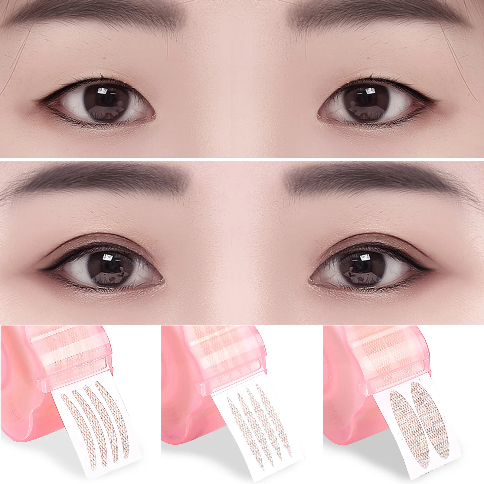 

Cheap Invisible Eyelid Patch Double Eyelid Lift Strip Lift Anti Wrinkle Eye Magic Strips Plum Blossom Shape Stickers Eye Tools