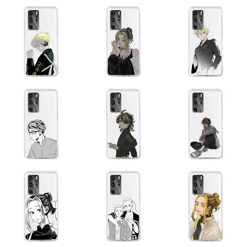 

Tokyo Avengers Phone Case For Huawei P40 P30 P20 Mate Honor 10i 30 20 i 10 40 8x 9x Pro Lite Transparent Cover