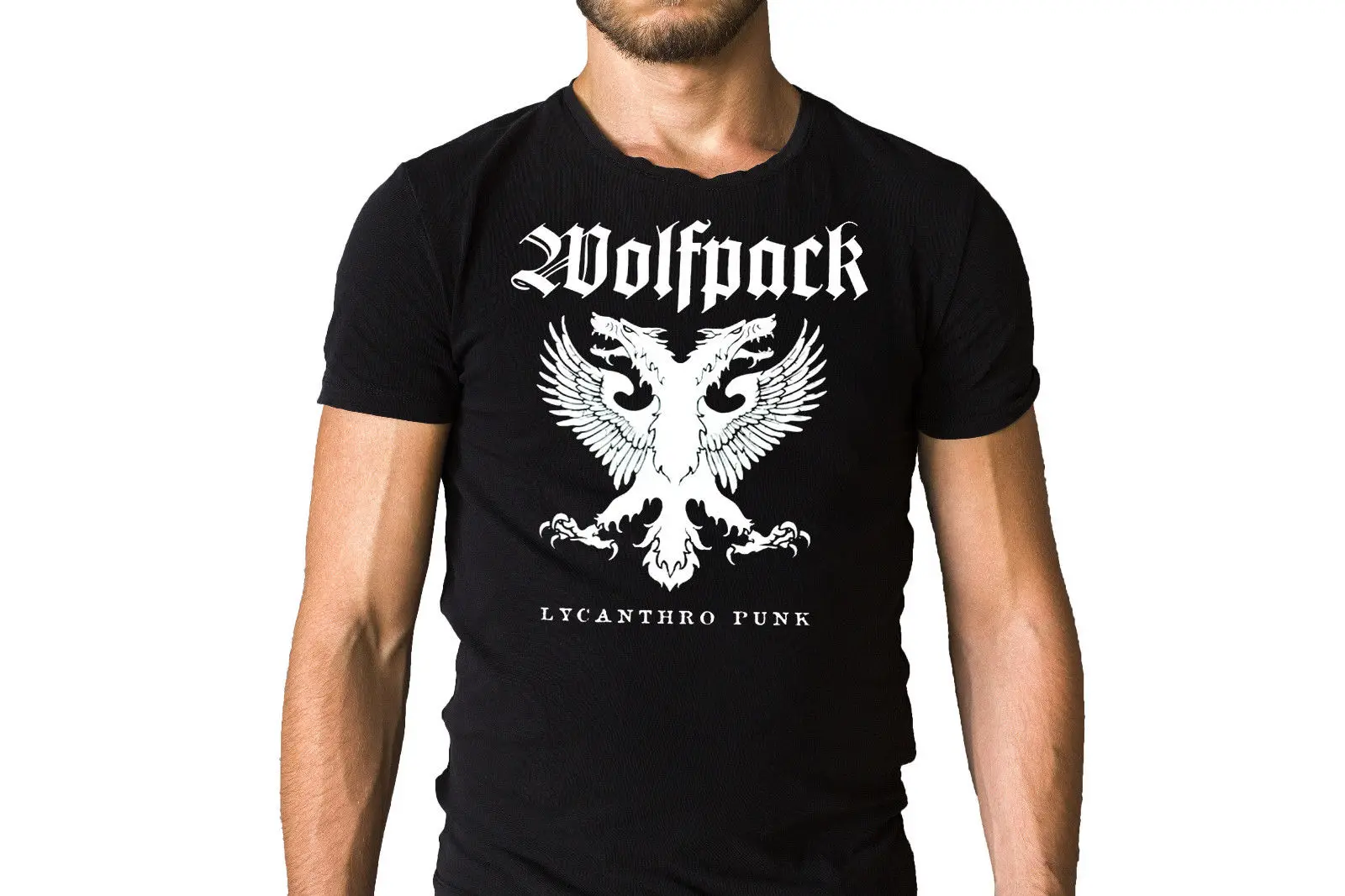 Wolfbrigade Lycanthro Punk 1998 напечатанная эмблема Wolfpack футболка с круглым вырезом модная