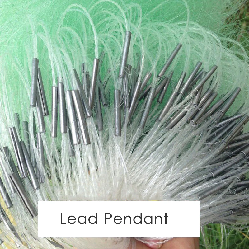 Густая трехслойная рыболовная сеть Lawaia Зеленая Шелковая свинцовый грузил