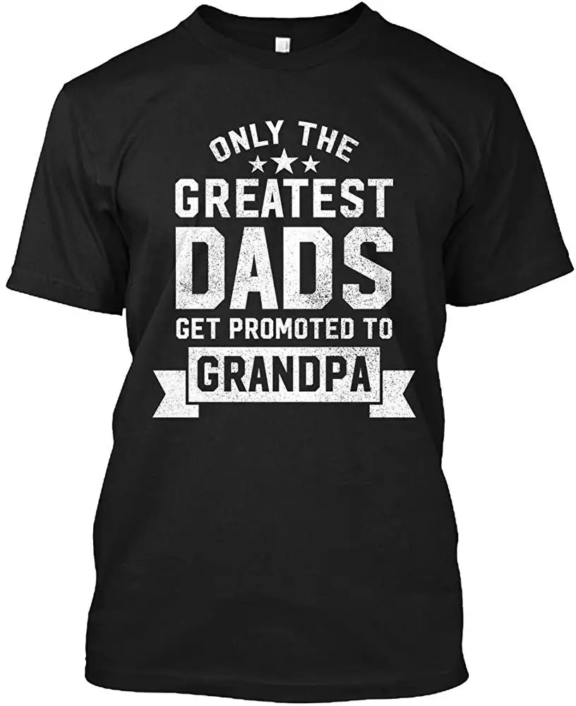 Лучшие папы получить повышение до дедушки Футболка-Hanes Tagless футболка унисекс для