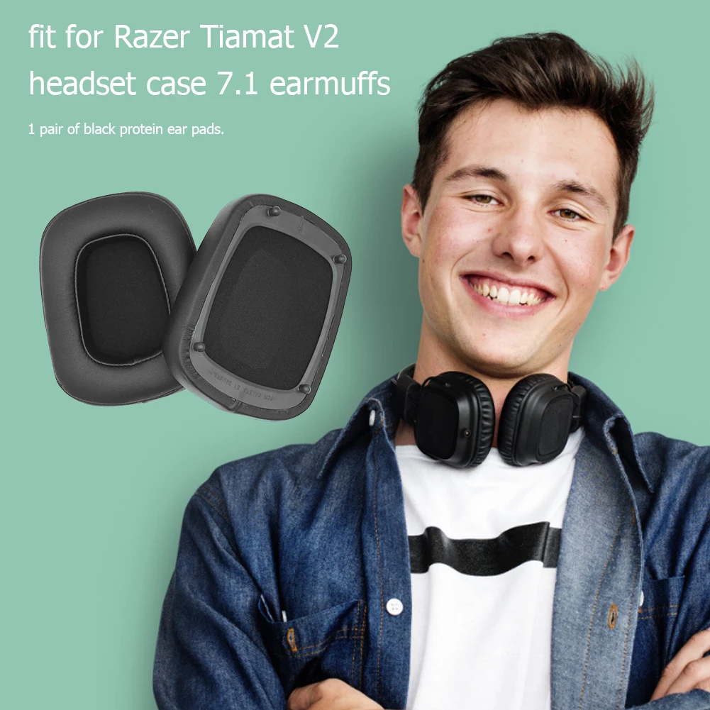 1 пара пенопластовые Игровые наушники вкладыши для Razer Tiamat 7 V2 гарнитура Замена