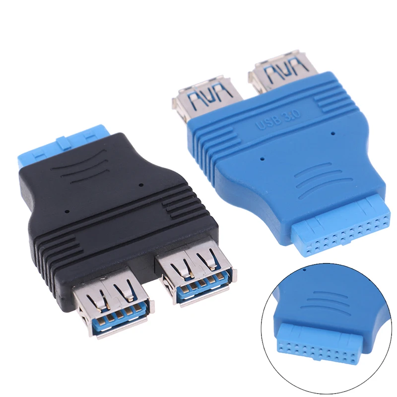 Материнская плата с 2 портами USB 3 0 A мама до 20 Pin коннектор адаптер совместимый