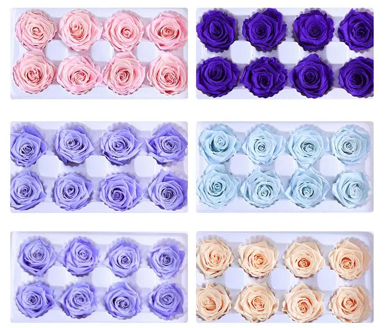 1 коробка, высокое качество, Вечные цветы, цветок, бессмертная Роза, 4 см, руководство, сделай сам, сырье, вечная жизнь, цветок, подарок на день Святого Валентина