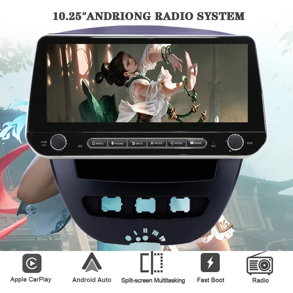 Фото Для Peugeot Citroen C1 Toyota Aygo 2005-2014 автомобильное радио Видео DVD музыкальный плеер CarPlay 2Din головное устройство GPS карта Android 11 8 ядер №1