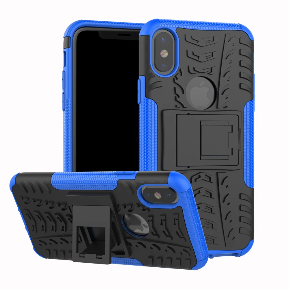 Blue Для Xiaomi Redmi Note 8 8A 8T 10 3 3S 4 4X 4A 5 5A 7 GO Plus S2 6 6A Pro противоударный силиконовый чехол-броня на выдвижной опоре чехол для телефона чехол - Цвет: Blue