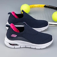 2021 summer ladies sport shoe dark blue pink women sock running shoes female slip on walking sneakers lightweight jogging shoes