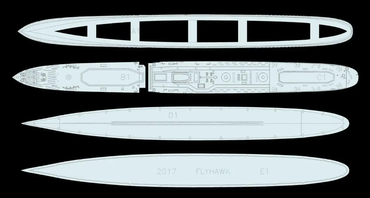 Набор моделей Flyhawk FH1103 1/700 HMS Legion 1941 |