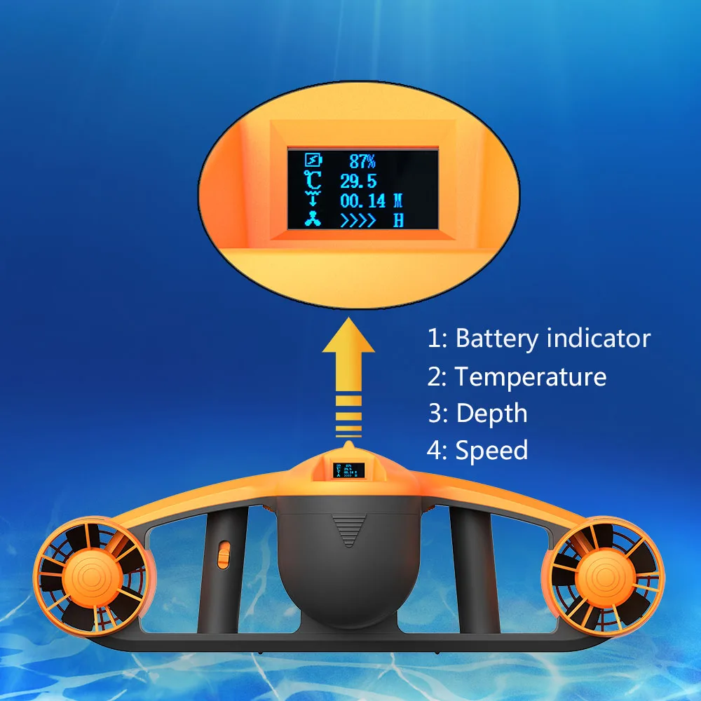 Подводный усилитель thruster для дайвинга подводный скутер трехскоростной