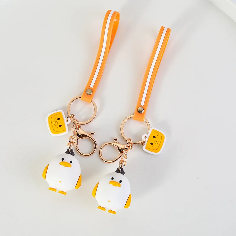 

Spot Mini duck little white duck key chain creative advertising promotion activities promotional small gifts