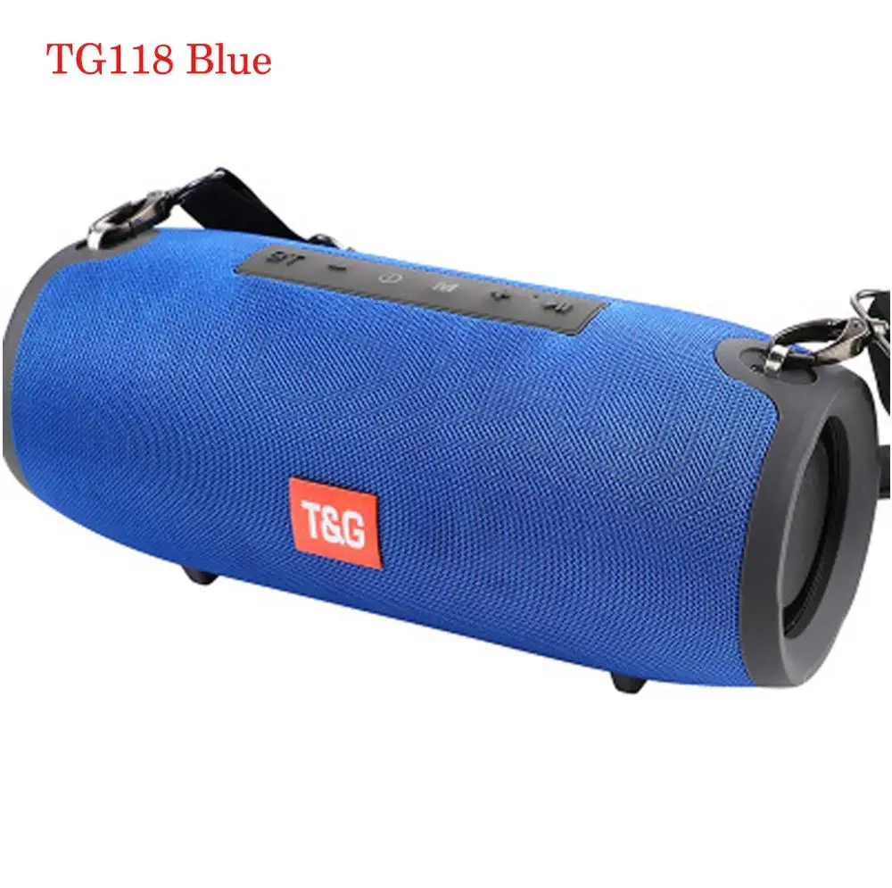 blue118 40 Вт Bluetooth Колонка Портативная колонка динамик музыкальный плеер s Колонка Бумбокс с fm-радио Aux TF сабвуфер pk TG125 - Цвет: blue118