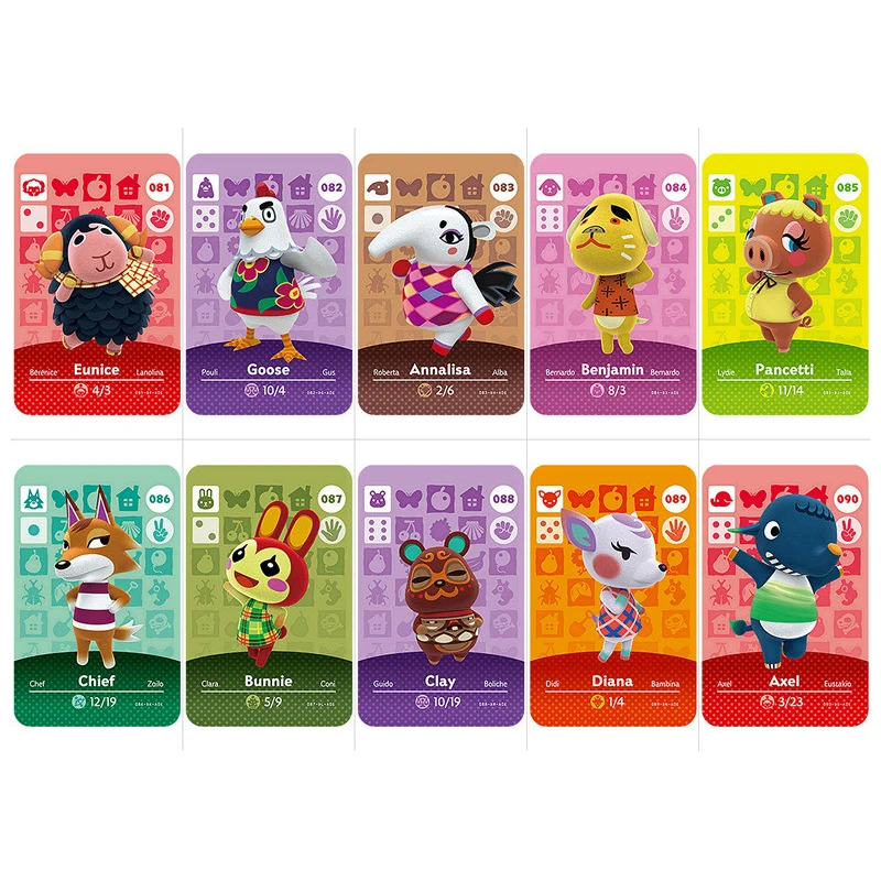 Серия 1 #61 90 карты для скрещивания животных Amiibo рабочие переключателей 3DS NS игр