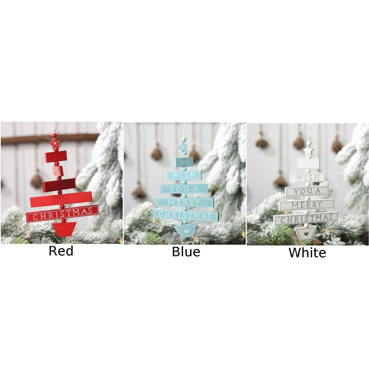 Рождественская елка цитаты Висячие деревянные рождественские подвесные