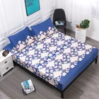 220x200x30 см чехол для матраса с принтом водонепроницаемый защитный коврик для матраса простыня разделенная вода постельное белье с эластичным