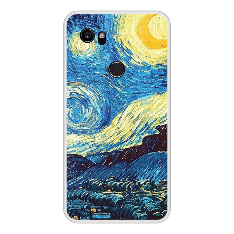 Чехол для Google Pixel 2 XL мягкий силиконовый чехол телефона из ТПУ с крутым рисунком 2XL