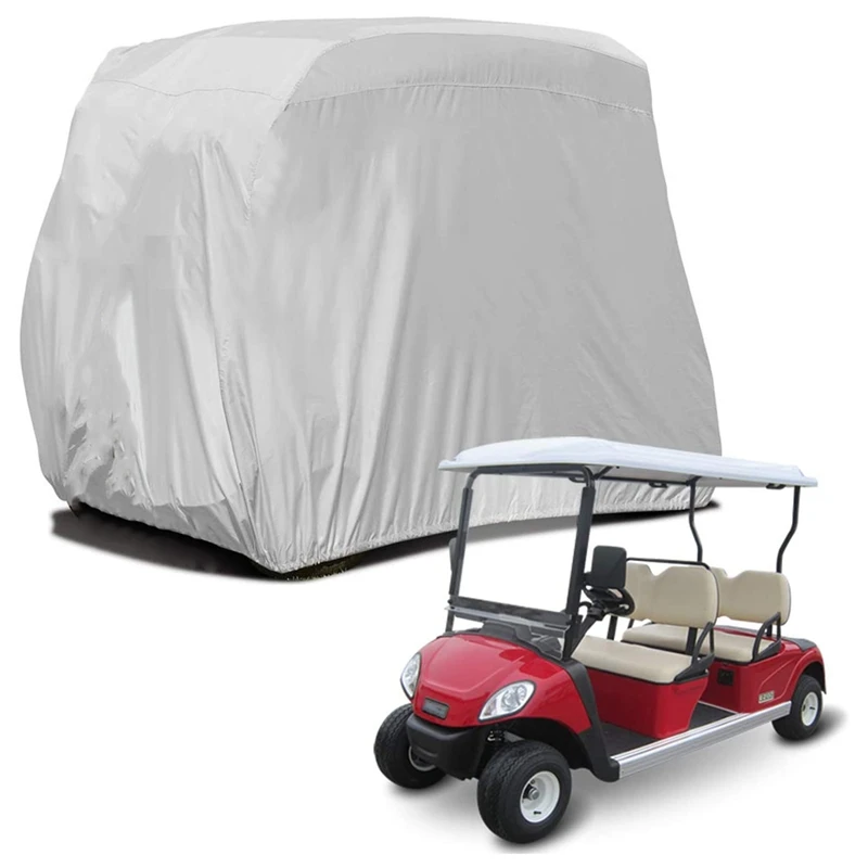 

4 пассажирский чехол для гольф-кары 210D Оксфордский водонепроницаемый пылезащитный чехол для крыши от дождя для EZ GO, Club Car, Yamaha
