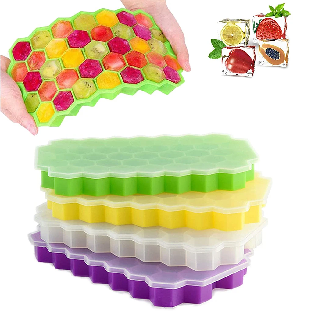 

Ice Cube Mold Honeycomb Shape Square Ice Mould Summer DIY Drinking Tool Cold Drink Whiskey Cocktail Ice Tray