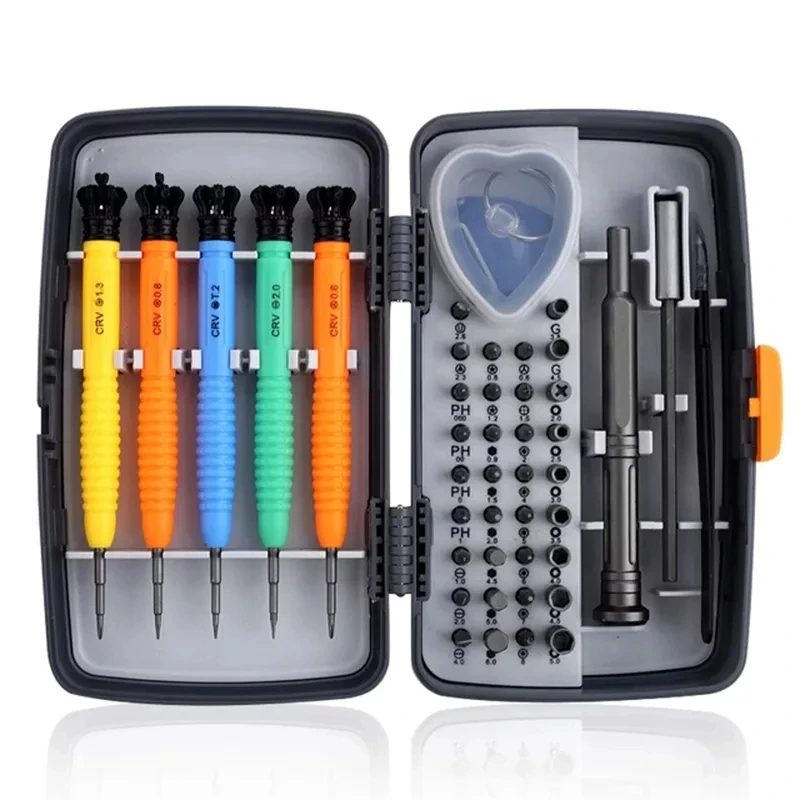 

45 In 1 Precision Screwdriver Set Magnetic Bits Slotted Phillips Torx CR-V Rotation Handle PC Laptop Phone Repair Tool Kits