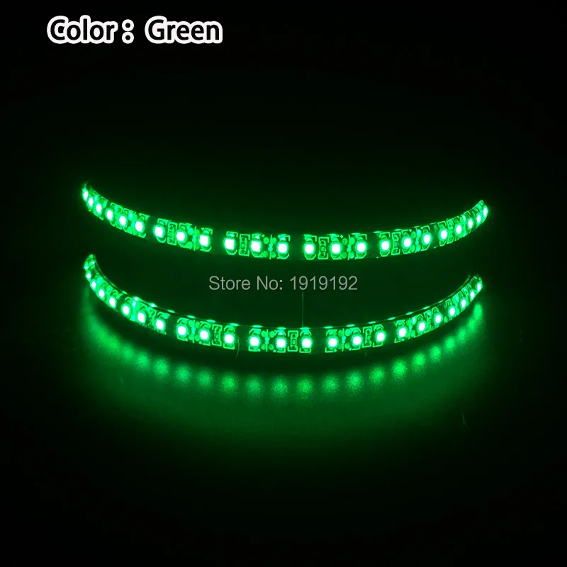 02-Green Модные светящиеся лыжные очки Светодиодные Rave вечерние светодиодные очки для пасхи, Рождества, Хэллоуина, дня рождения, ночного бара, танцевального декора - Цвет: 02-Green