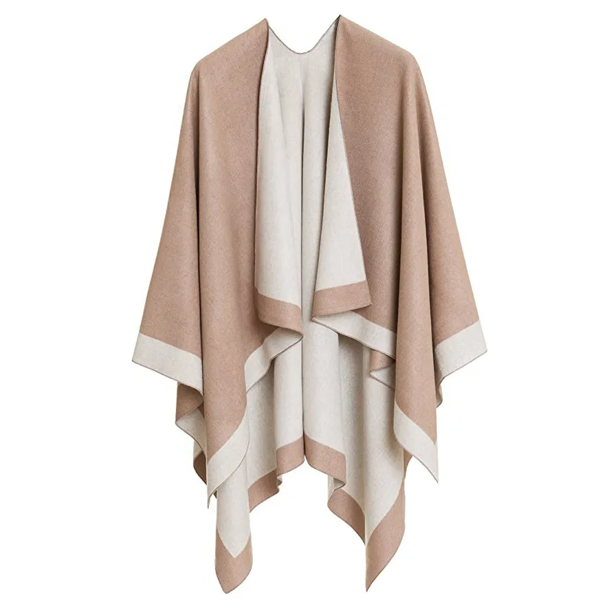 

Ladies Pashmina Scarf Cape Bohemia Woman Winter Coat Cloak Imi tation Cashmere Poncho Cover Up Woolen Shawls Wrap Knit Capa