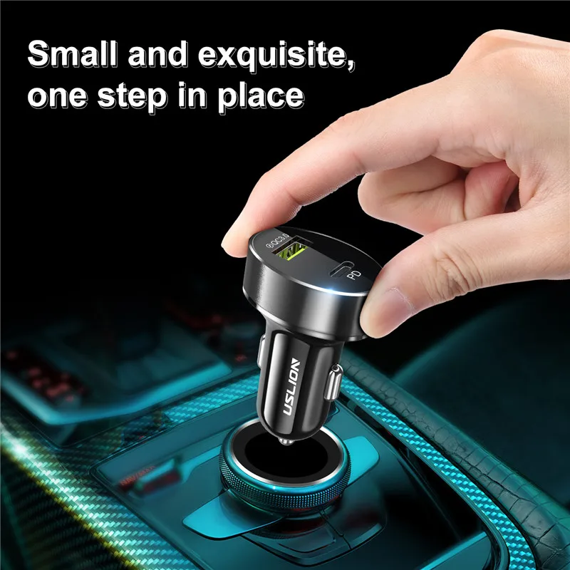 Автомобильное зарядное устройство USLION с USB портом 36 Вт Quick Charge 3 0|Зарядные