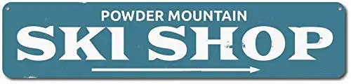 

Amai store Ski Shop Arrow Sign, Personalized Mountain Location Name Gift, Custom Skiing Lover Cabin Lodge Decor Ski Decoration 4