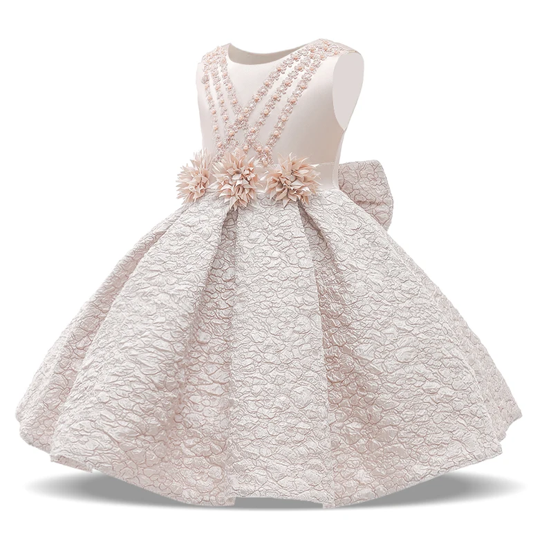 2022 детское свадебное платье с большим бантом для девочек Детский костюм вечернее