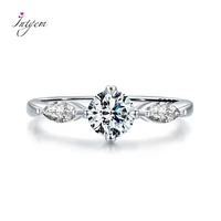 s925 100 sterling silver ring women classic design couple luxury diamond ring party wedding engagement jewelry gifts wholesale