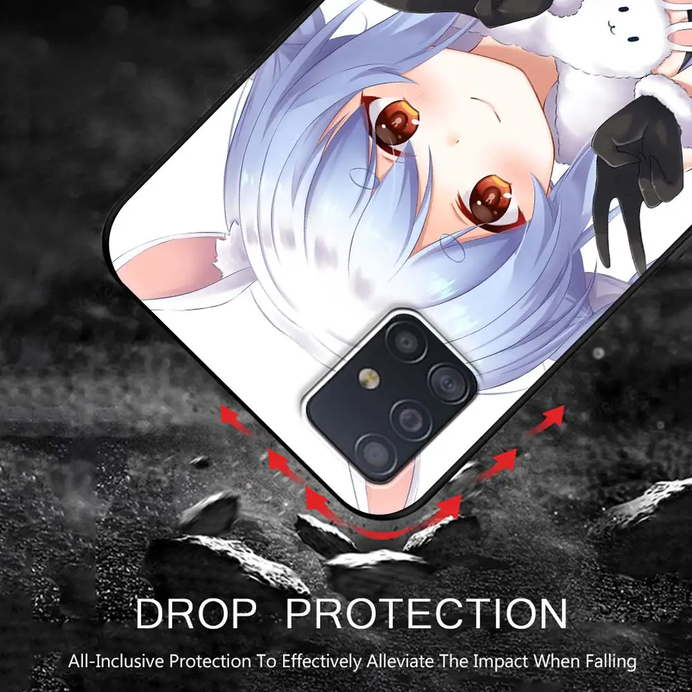 

lovely Usada Pekora Hololive Phone Case for Samsung Galaxy A51 A71 A50 A21s A31 A10 A20e A41 A70 A30 A11 A40 A20s Black Cover