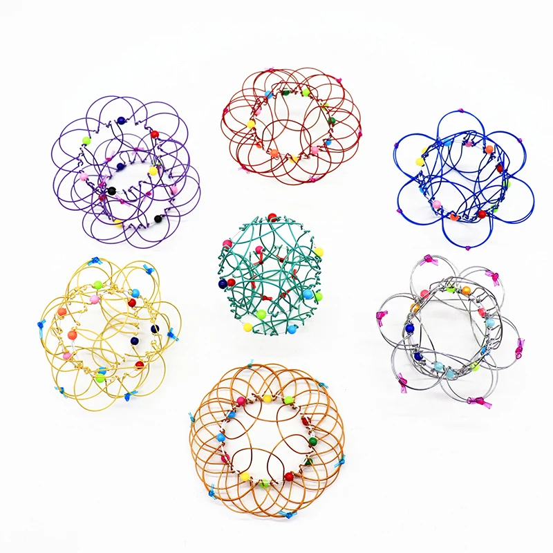 

NEW Mandala Flower Basket Toy Interesting Loops Wire Fidget Toy Decompression Tool Beautiful Gift for Kids