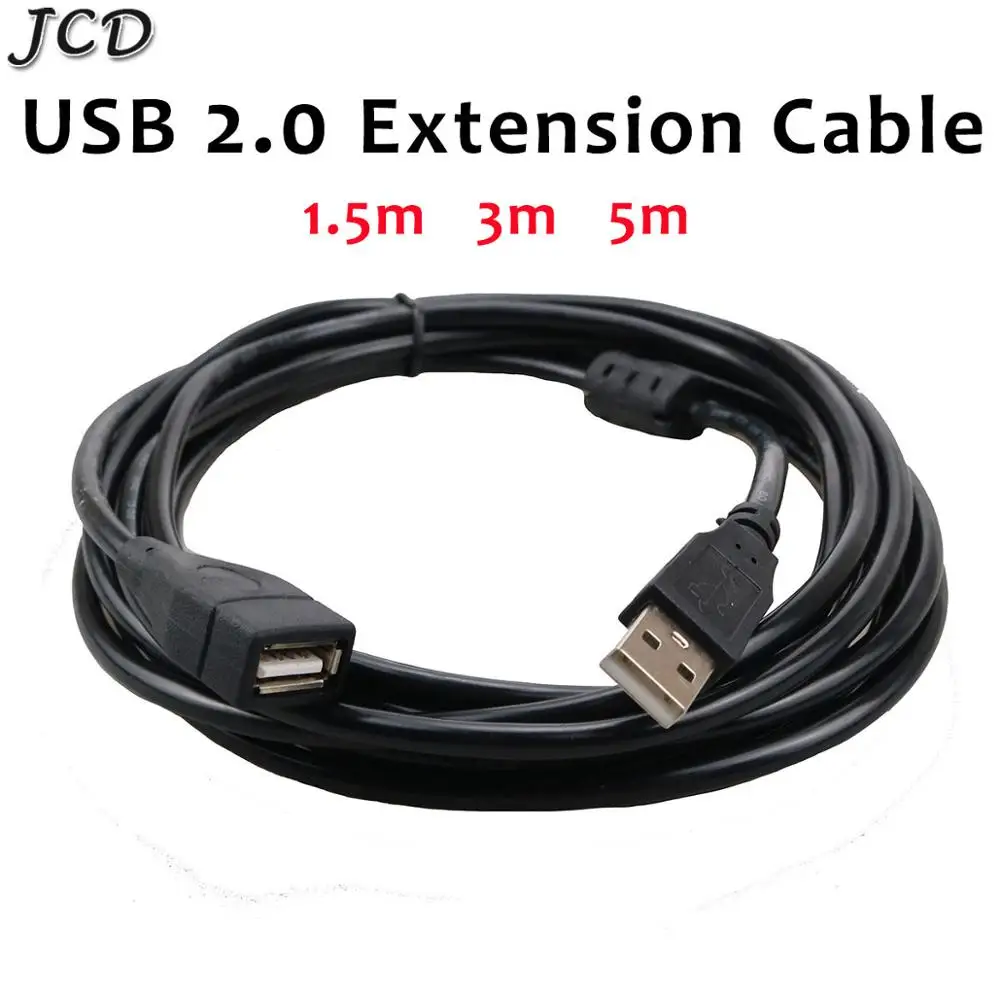 

USB-кабель JCD «Папа-мама», USB 2,0 A/F, 1,5 м, 3 м, 5 м