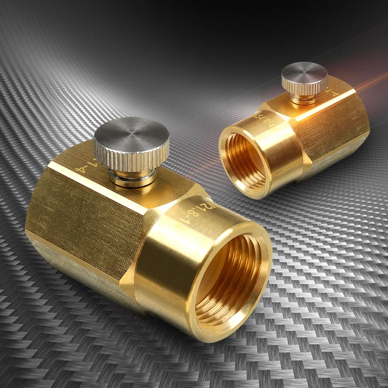 Cylinder Refill Adapter + Bleed Valve + G1/2 to W21.8-14 Connector