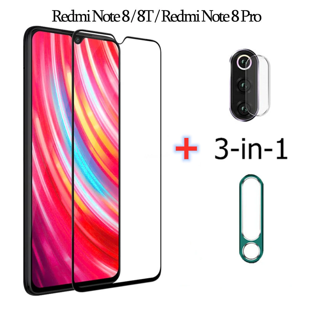 Закаленное стекло для камеры Xiaomi Redmi Note 9 8 Pro 8T Защитное экрана металлическое