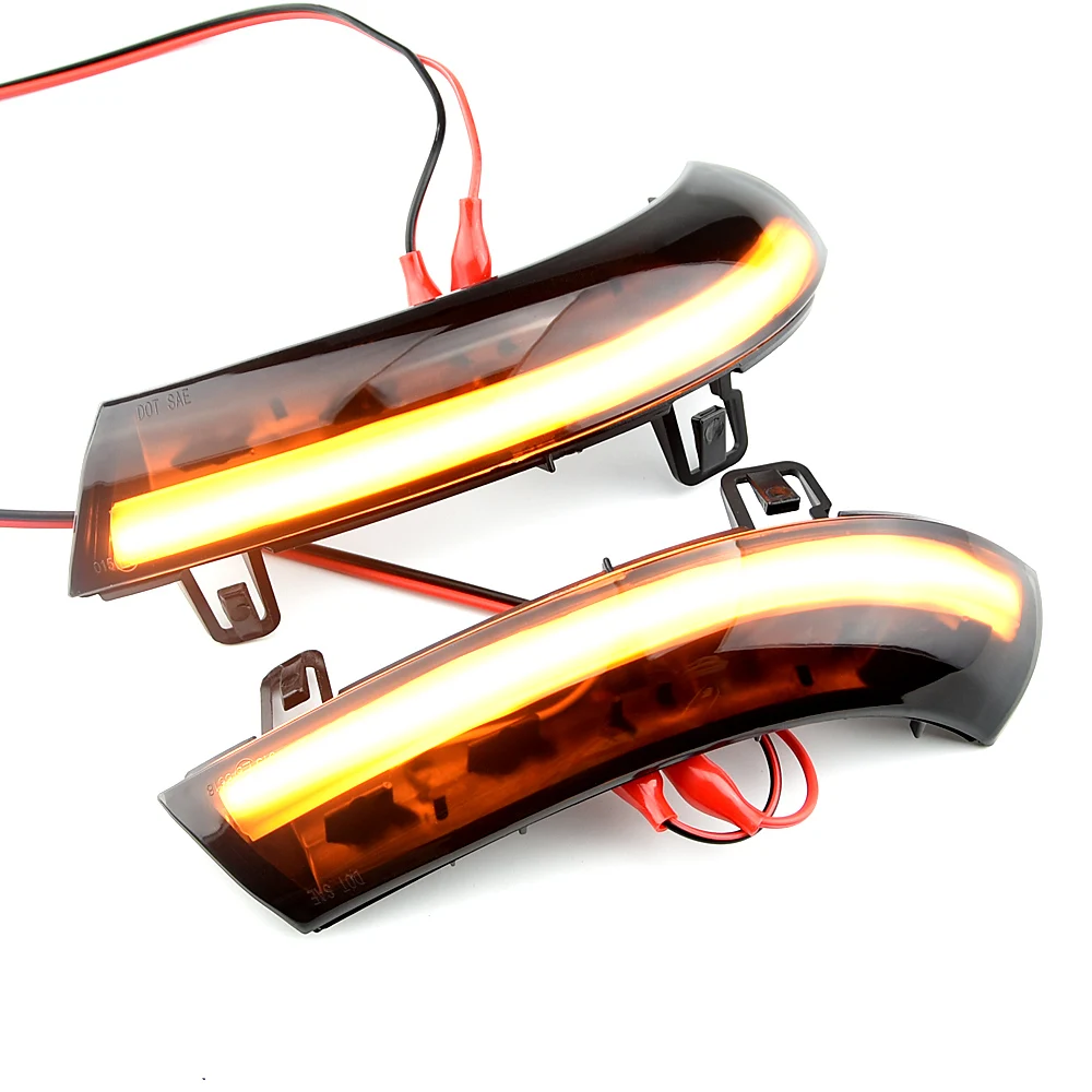 

Car LED Lights Rearview Mirror Indicator Blinker Repeater Light Dynamic Turn Signal Black Lamp For VW Golf GTI 5 Passat 5.5 6