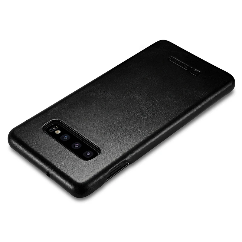 Ретро чехол из натуральной кожи для samsung S10 S9 Plus флип-чехол ручной работы Arc Edge Note 8 9